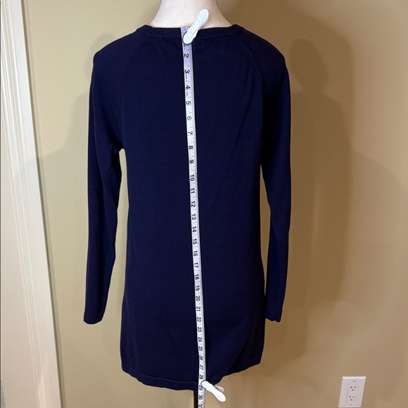 Reitmans Sweater Dress Purple with Black Embellishments Crew Neck Women's Size M - Picture 6 of 12